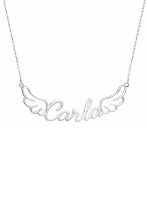 Personalized Angel Wing Name Necklace