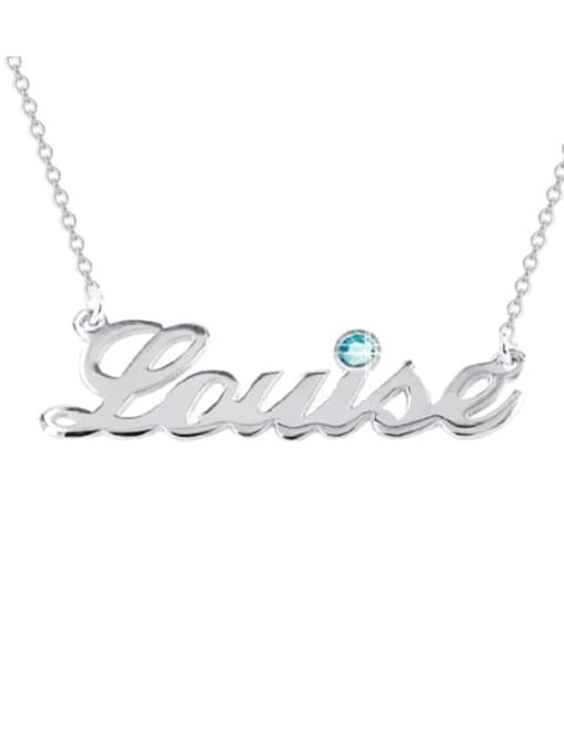 Personalized Name Necklace with Birthstone