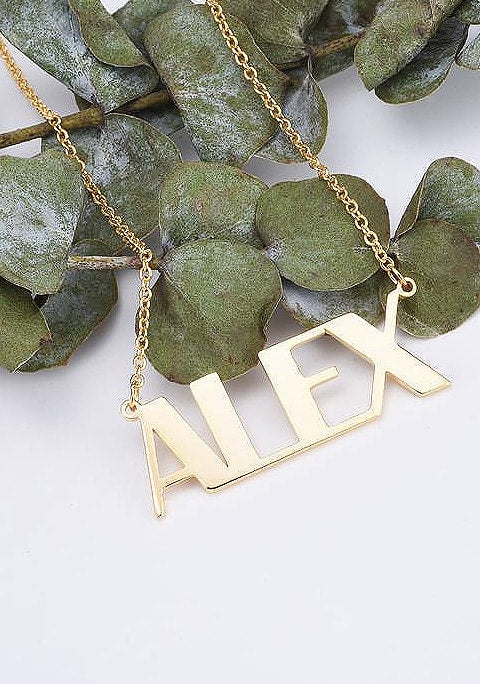 Personalized Modern Style Name Necklace