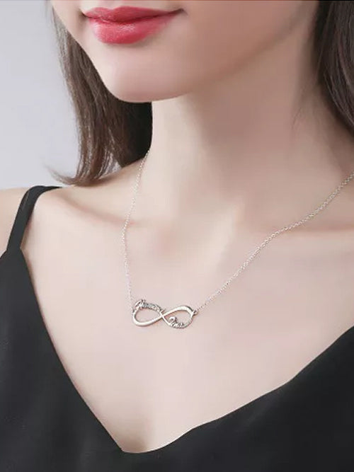 Personalized Infinity Two Names Necklace