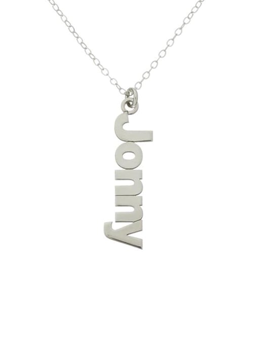 Personalized Vertical Line Name Necklace