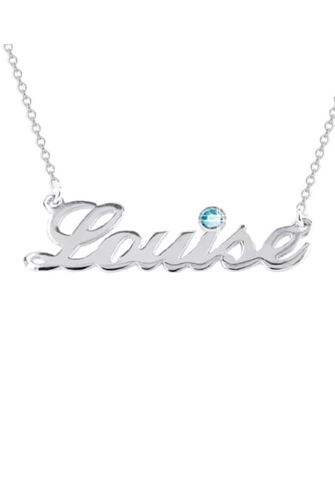 Personalized Name Necklace with Birthstone